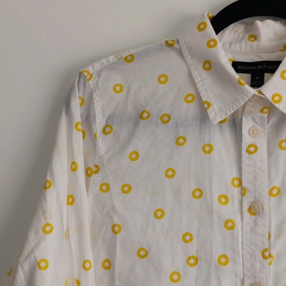 Banana Republic Geometric Button Up Shirt #1824 - Picture 3 of 6